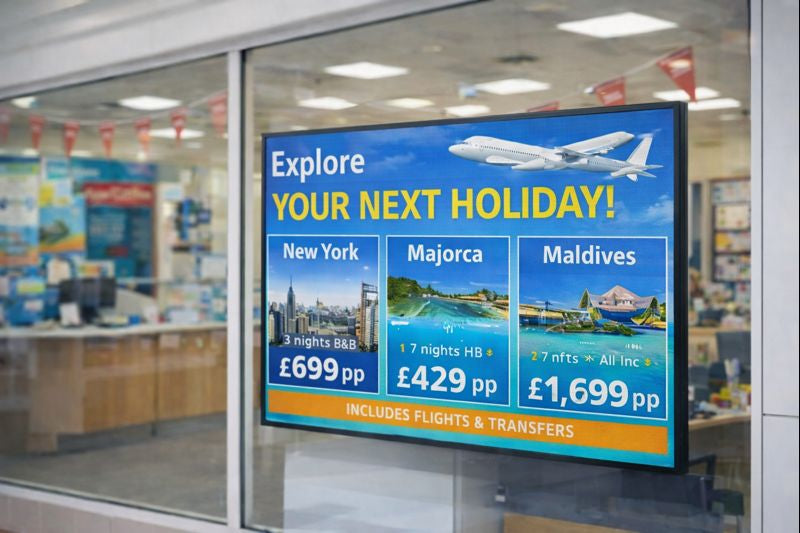 55" Infinity Screen - Indoor Digital Marketing Signage with Free Design